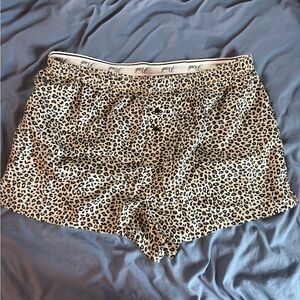 PINK Victoria's Secret Leopard Print Sleep Shorts